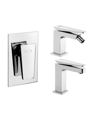 Set Miscelatore Lavabo - Bidet - Incasso Doccia | Jacuzzi Rubinetteria Beam Set Rubinetteria Bagno
