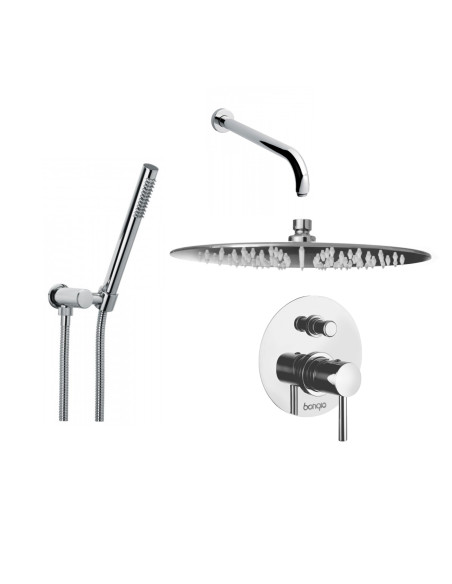 Set Doccia Acciaio Inox 4 Pz Rotondo | Bongio Set Doccia