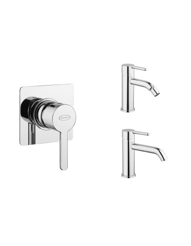 Set Miscelatore Lavabo - Bidet - Incasso Doccia | Jacuzzi Rubinetteria Sunset Set Rubinetteria Bagno