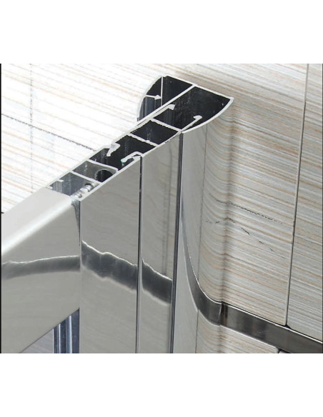 Profilo Di Estensione Per Box e Porta Doccia 3/5 cm Cromo Lucido 190h cm| New Vertigo Angolare