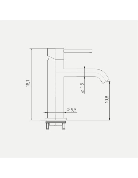 Miscelatore Lavabo Nikel Spazzolato con Scarico Click Clack Incluso | Orta Rubinetteria Lavabo Bagno