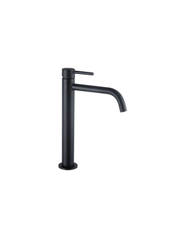 Miscelatore Lavabo Alto Nero Opaco con Scarico Click Clack Incluso | Orta Rubinetteria Lavabo Bagno