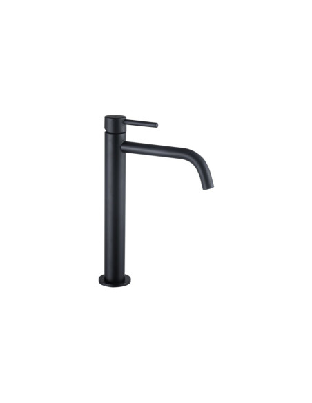 Miscelatore Lavabo Alto Nero Opaco con Scarico Click Clack Incluso | Orta Rubinetteria Lavabo Bagno