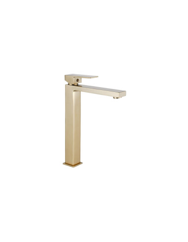Miscelatore Lavabo Alto Oro Spazzolato | Iseo Rubinetteria Lavabo Bagno