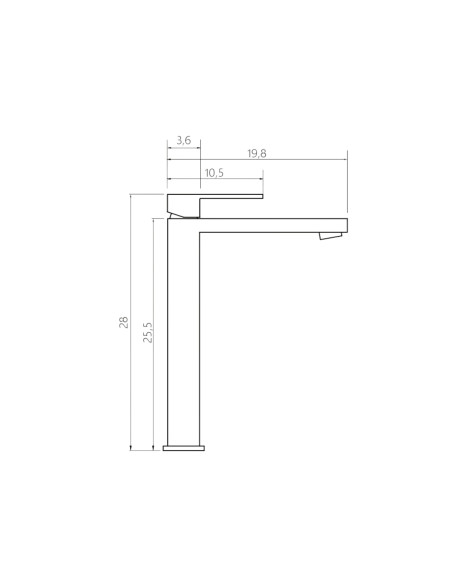 Miscelatore Lavabo Alto Oro Spazzolato | Iseo Rubinetteria Lavabo Bagno