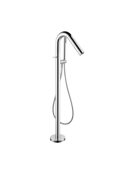 Miscelatore Vasca Freestanding a Colonna ad Alta Portata Cromo Lucido | Orta Vasca