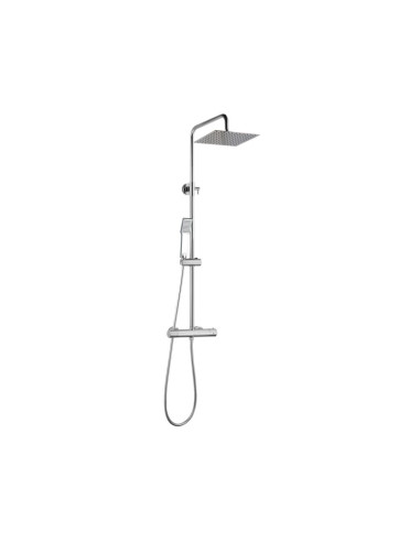 Colonna Doccia in Acciaio Inox con Deviatore Soffione 25x25 cm | Pastorale Colonna Doccia