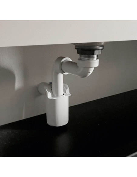 Composizione da Bagno Sospeso 105 cm Castoro Lavabo ad Una Vasca e Specchio Inclusi con Colonna Abbinata | Geromin Vera Plus Com