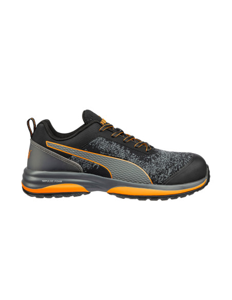 Scarpa Antinfortunistica S1P ESD Nero Arancio | Puma Safety Charge Low Scarpe da Lavoro