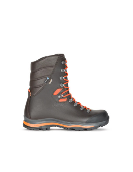 Scarponi da Caccia Impermeabili con Suola Vibram Marrone-Arancio Fluo | Aku Riserva Hi 200 Gtx Scarpe da Trekking