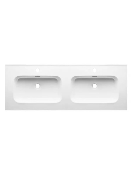 Doppio Mobile da Bagno Sospeso 120 cm Lavabo Incluso Natural | Salgar Noja Mobili Sospesi