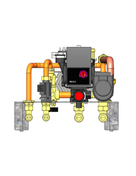 Termostufa a Pellet Idro 30 kW Grigio Chiaro | Edilkamin Tera H30 Evo Termostufe a Pellet