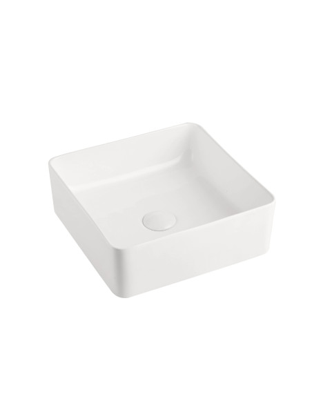 Lavabo da Appoggio 37.37 cm – Compatto da Appoggio per Bagno Moderno | Sorrento Appoggio