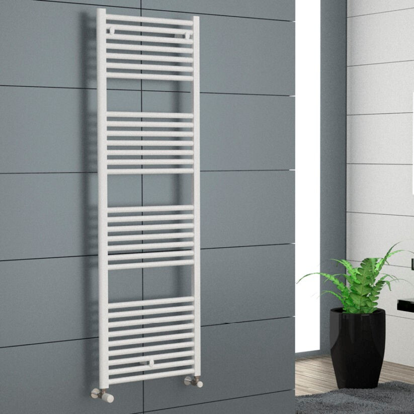 Termoarredo Idraulico Bianco 140x55 Interasse 50 cm | Cordivari Lisa 22