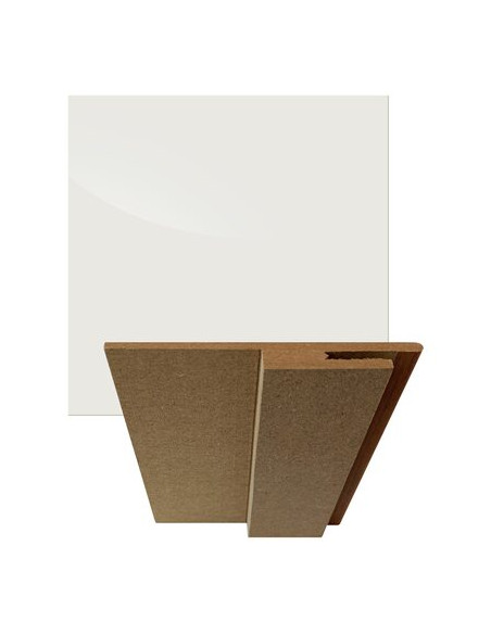 Kit di Compensazione Bianco Liscio 220 x 3 cm Spessore 12 mm Accessori Porte & Portoncini