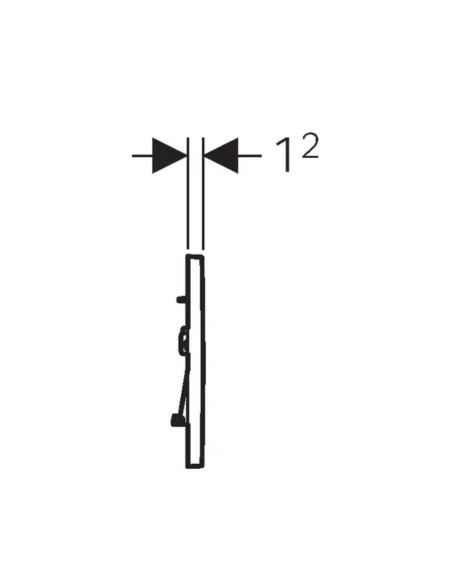 Placca di Comando Bianco Lucido/Cromo Lucido – Doppio Pulsante Elegante ed Efficiente | Geberit Sigma20 Placche di Comando