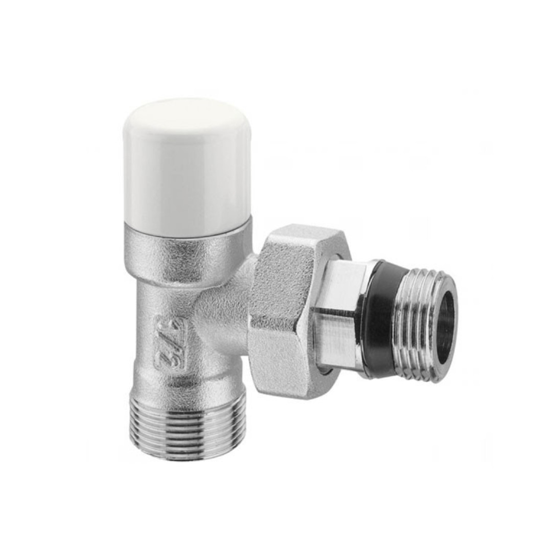 Detentore a Squadra 1/2" per Radiatori – Regolazione Flusso | Arteclima