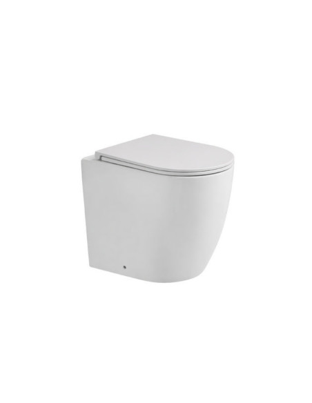 WC e Bidet Filomuro in Coppia – Set Completo con Copriwater Soft-Close Design Moderno | Dalia 56.35 Coppia Sanitari