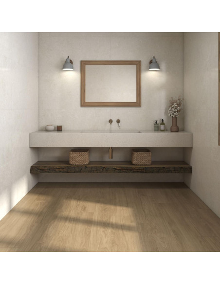 Pavimento Gres Porcellanato Effetto Legno 20x120 cm Rettificato | Pamesa Kalon Roble Pavimenti in Gres Porcellanato