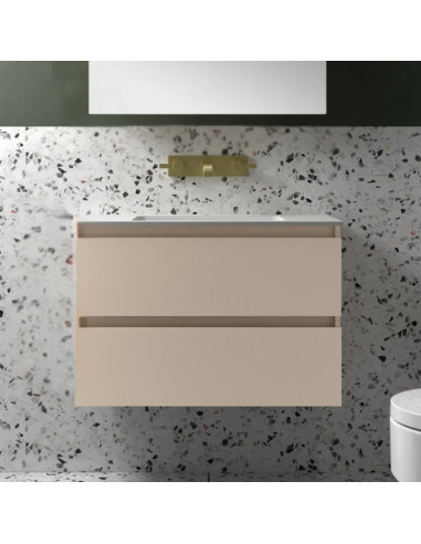 Mobile da Bagno Sospeso 100 cm Lavabo Incluso Macchiato | Salgar Spirit Mobili Sospesi