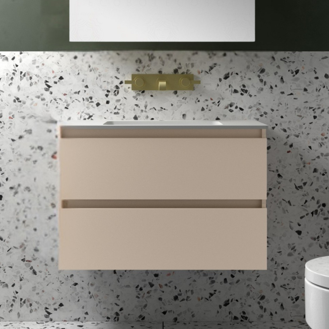 Mobile da Bagno Sospeso 120 cm Lavabo ad Una Vasca Incluso Macchiato | Salgar Spirit