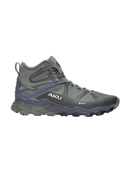 Scarponcino Verde Grigio Fast Hiking Impermeabile | Aku Flyrock Mid Gtx Scarpe da Trekking