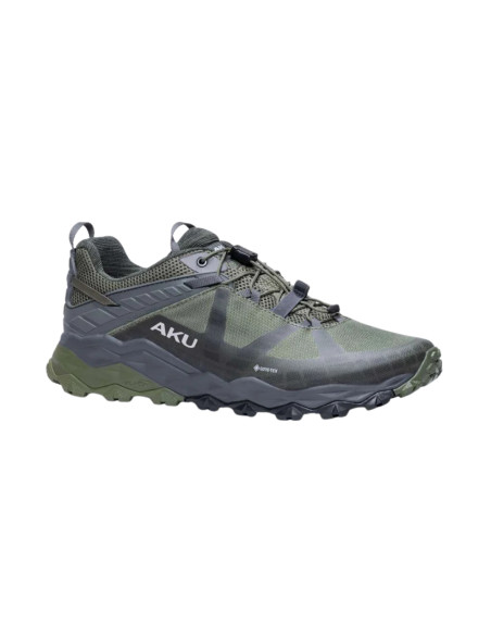 Scarpa Verde Grigio Fast Hiking Impermeabile | Aku Flyrock Gtx Scarpe da Trekking