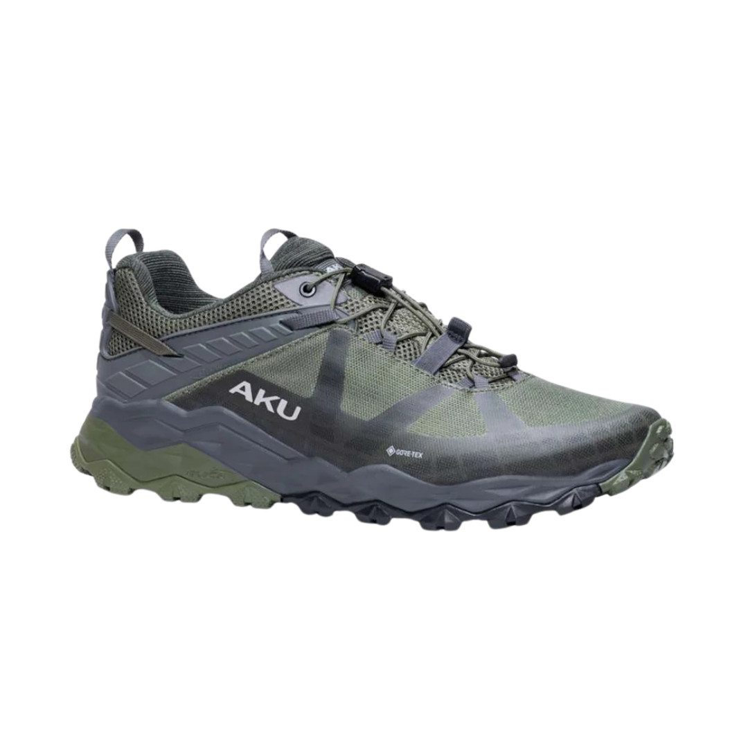 Scarpa Verde Grigio Fast Hiking Impermeabile | Aku Flyrock Gtx