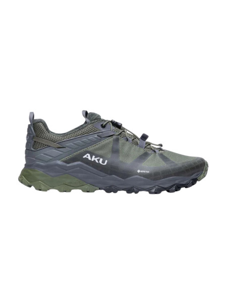 Scarpa Verde Grigio Fast Hiking Impermeabile | Aku Flyrock Gtx Scarpe da Trekking