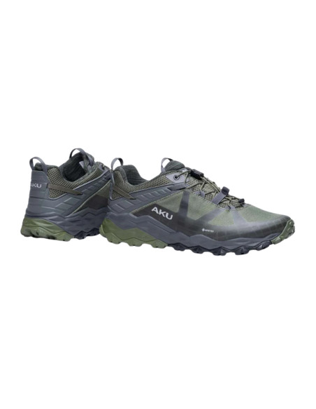 Scarpa Verde Grigio Fast Hiking Impermeabile | Aku Flyrock Gtx Scarpe da Trekking