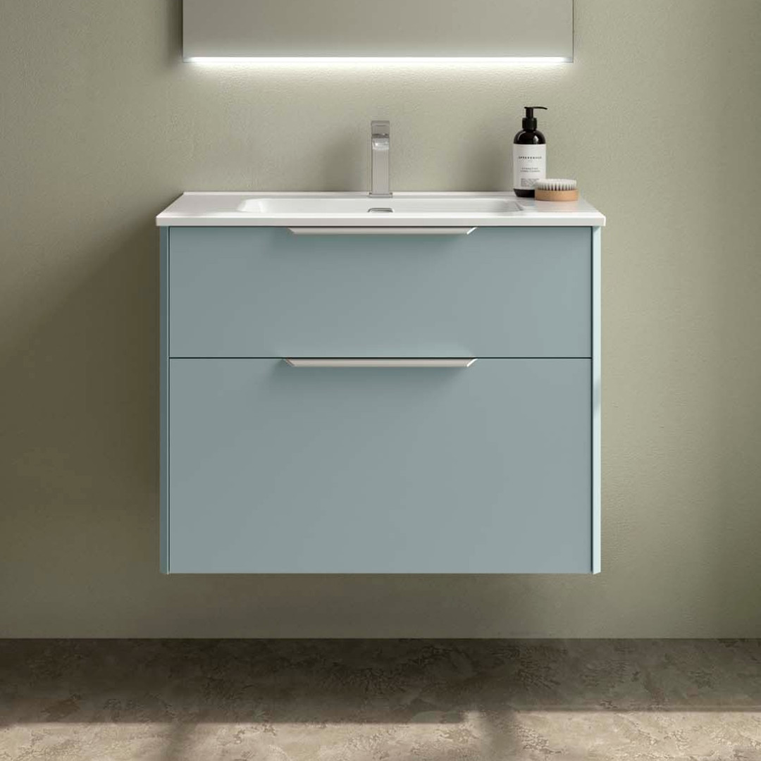 Mobile da Bagno Sospeso 100 cm Lavabo Incluso Aqua | Salgar Luva