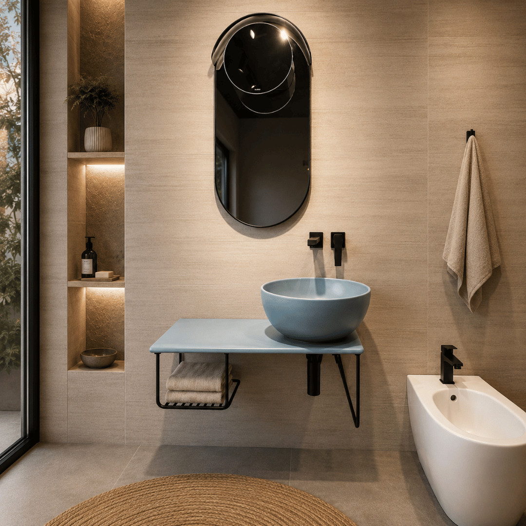 Composizione da Bagno Sospeso Bluette | Globo Opi Tile Arredo