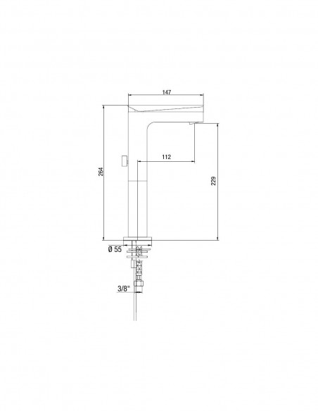 Miscelatore Lavabo Alto | Jacuzzi Rubinetteria Beam Rubinetteria Lavabo Bagno