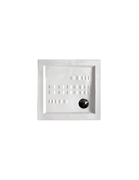 Piatto Doccia 90x90 Ceramica H 5,5 Antiscivolo Bianco Lucido | Ceramica Althea ITO Piatti Doccia Quadrati