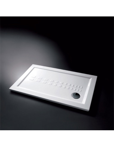 Piatto Doccia 80x100 Ceramica H 5,5 Antiscivolo Bianco Lucido | Ceramica Althea ITO Piatti Doccia Rettangolari