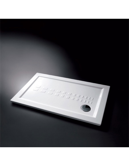 Piatto Doccia 80x100 Ceramica H 5,5 Antiscivolo Bianco Lucido | Ceramica Althea ITO Piatti Doccia Rettangolari