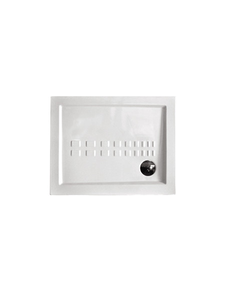 Piatto Doccia 80x100 Ceramica H 5,5 Antiscivolo Bianco Lucido | Ceramica Althea ITO Piatti Doccia Rettangolari