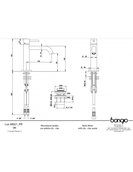 Miscelatore Lavabo |  Bongio On Rubinetteria Lavabo Bagno