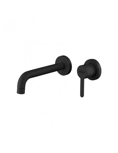 Miscelatore Lavabo A Parete Nero Opaco | Jacuzzi Rubinetteria Sunset Yo Rubinetteria Lavabo Bagno