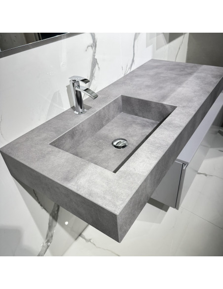 Composizione da Bagno Sospesa Grigio Manhattan | Compab B-Go 022 Composizione per Bagno