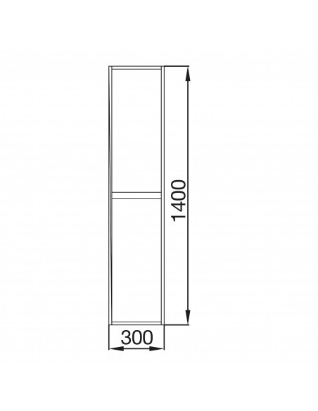 Colonna da Bagno 30x140 cm Rovere Caledonia | Salgar Noja Colonne da Bagno