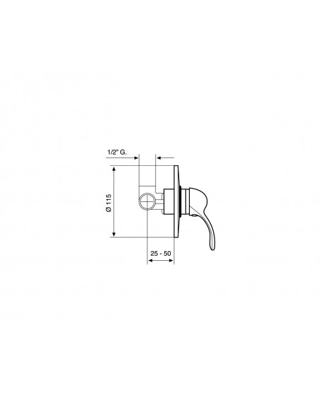 Miscelatore Doccia Incasso | Emmevi Melody Miscelatore Doccia