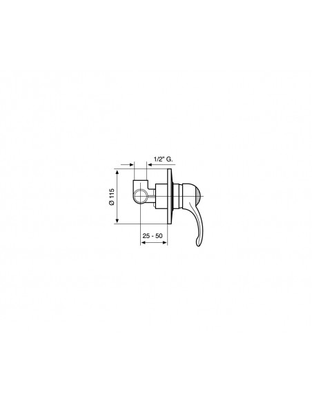 Miscelatore Doccia Incasso | Emmevi Harmony Miscelatore Doccia
