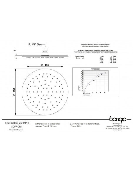 Set Doccia Acciaio Inox 4 Pz Rotondo | Bongio Set Doccia