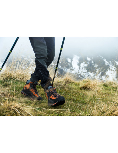 Scarponcino Trekking Antracite Arancio | Garsport Sorapiss Wp Scarpe da Trekking