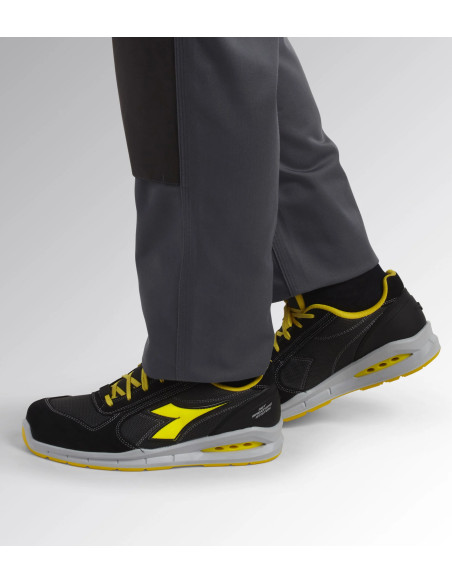 Scarpa Antinfortunistica S1P Nero/Giallo | Diadora Run Net Airbox Low Scarpe da Lavoro