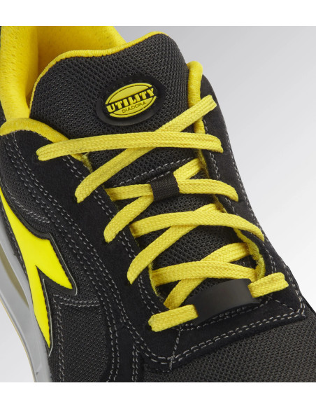 Scarpa Antinfortunistica S1P Nero/Giallo | Diadora Run Net Airbox Low Scarpe da Lavoro