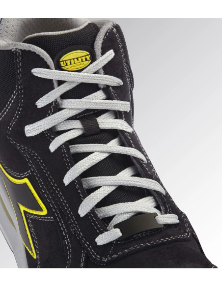Scarpa Antinfortunistica S3 Nero/Giallo | Diadora Run Net Airbox Mid Scarpe da Lavoro
