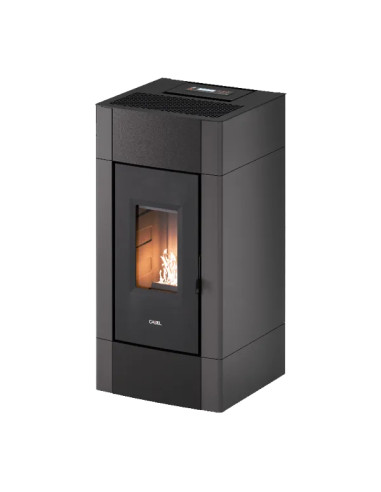 Stufa a Pellet Ventilata | Cadel Cristal 9 Antracite Stufe a Pellet