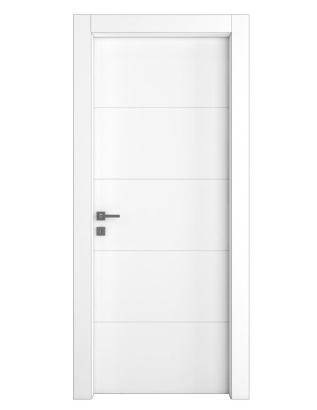 Porta Battente Laccato Latte L 70 X H 2,10 | Pail Riga Perugia Porte Per Interno